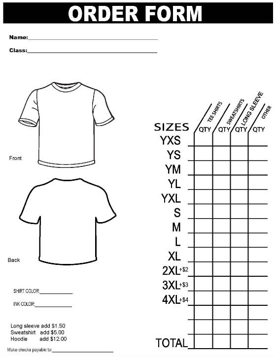 Free T-Shirt Template Pdf